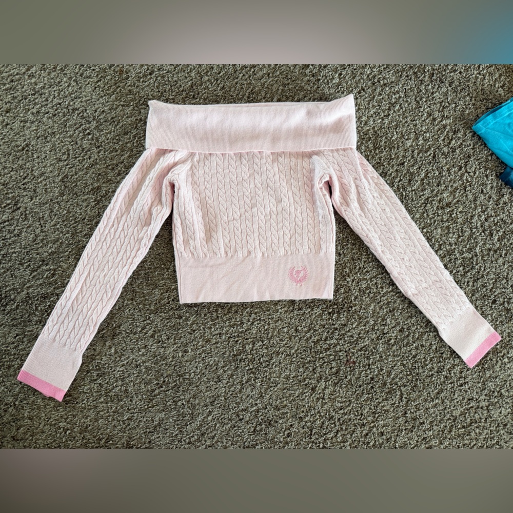 PINKxLSF Victoria's Secret Blush Cable Knit Sweater